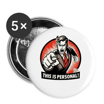 That's personal! - Buttons large 2.2''/56 mm (5-pack) - white - Front