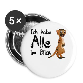 meerkat - Buttons large 2.2''/56 mm (5-pack) - white - Front