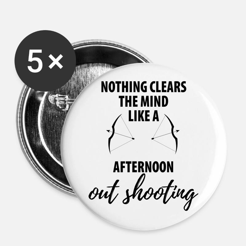 Bow and arrow target - Buttons large 2.2''/56 mm (5-pack) - white