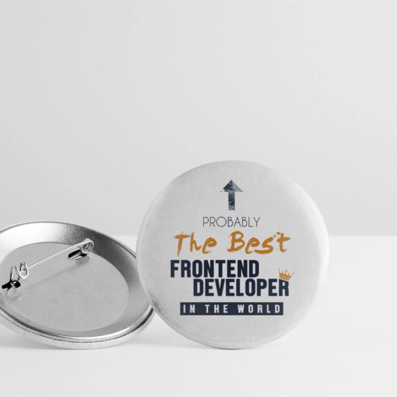 Best Frontend Developer World Engineer Software Buttons large 2.2''/56 mm (5-pack)