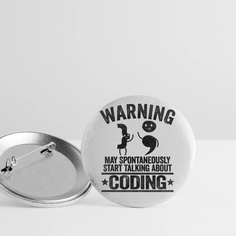 Programmierer Informatiker Coding Geschenk Buttons groß 56 mm (5er Pack)