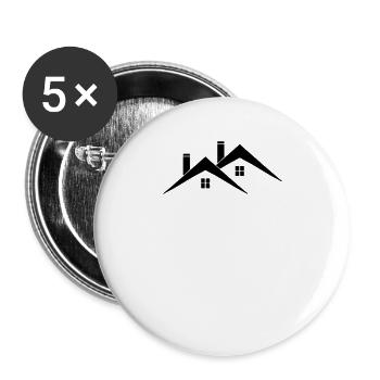 roof - Buttons large 2.2''/56 mm (5-pack) - white - Front