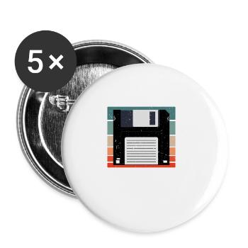Papa plaisante dans un papa-a-base depuis la fête des pères 2018 - Lot de 5 grands badges (56 mm) - blanc - Devant
