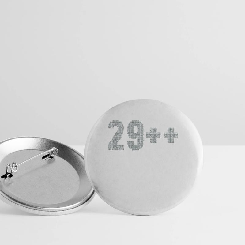 29++ Programmierer Softwareentwickler Coder 30. Buttons groß 56 mm (5er Pack)