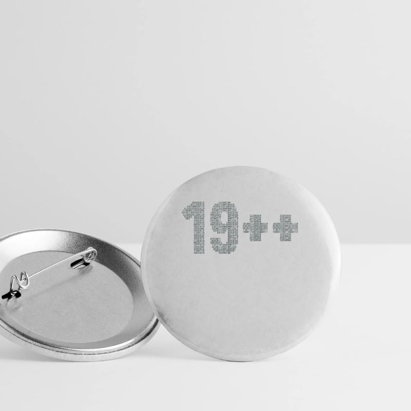 19++ Programmierer Softwareingenieur Coder 20. Buttons groß 56 mm (5er Pack)