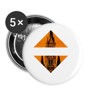 Chemnitz Germany City Skyline Home Love - Buttons large 2.2''/56 mm (5-pack) - white - Front
