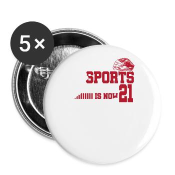 Diese Sportlegende Ist Jetzt 21, Lacrosse-spiel - Buttons groß 56 mm (5er Pack) - Weiß - Vorne