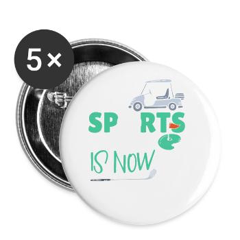 Cette légende du sport a maintenant 58 ans, jeu de golf 58. - Lot de 5 grands badges (56 mm) - blanc - Devant