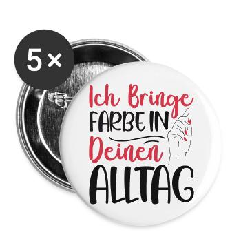I Bring Paint Painter Dad Varnisher - Buttons large 2.2''/56 mm (5-pack) - white - Front