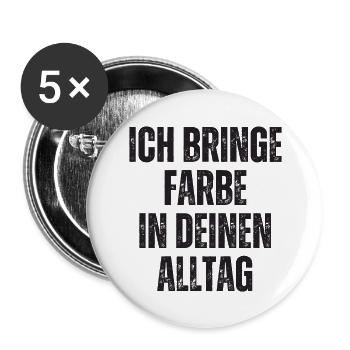 I Bring Paint Painter Dad Varnisher - Buttons large 2.2''/56 mm (5-pack) - white - Front
