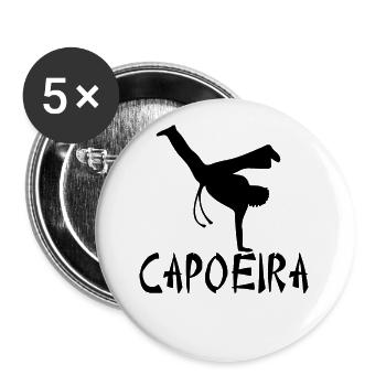 Capoeira - Buttons large 2.2''/56 mm (5-pack) - white - Front