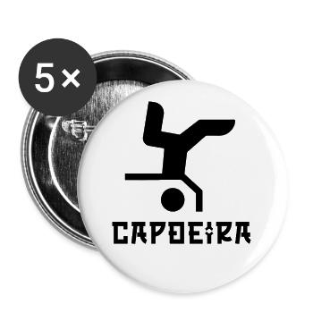 Capoeira - Buttons large 2.2''/56 mm (5-pack) - white - Front