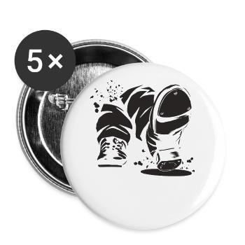 Tap Dancers Tap Dancing Kids Tap Dance - Buttons large 2.2''/56 mm (5-pack) - white - Front