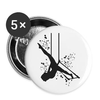 Aerialist Cloud Swing Kinder Trapez - Buttons groß 56 mm (5er Pack) - Weiß - Vorne