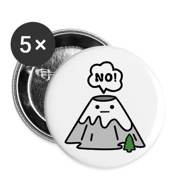 Volca-no - Buttons large 2.2''/56 mm (5-pack) - white - Front