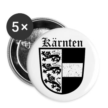Kärnten - Buttons groß 56 mm (5er Pack) - Weiß - Vorne