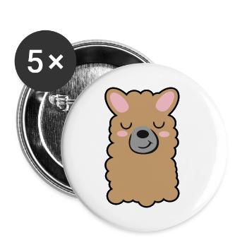 lama - Buttons large 2.2''/56 mm (5-pack) - white - Front