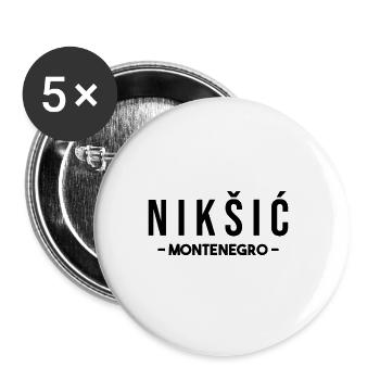Montenegro! - Buttons groß 56 mm (5er Pack) - Weiß - Vorne