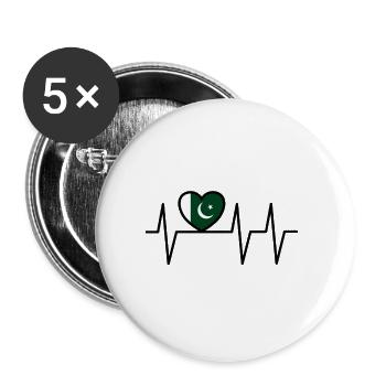 Funny Pakistani saying Pakistan gift - Buttons large 2.2''/56 mm (5-pack) - white - Front