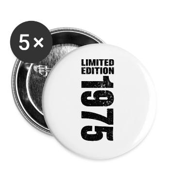 1975 Limited Edition - Lot de 5 grands badges (56 mm) - blanc - Devant