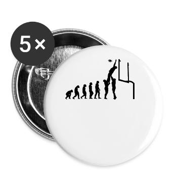 Footballspieler Rugby-ball Football-Game Evolution - Buttons groß 56 mm (5er Pack) - Weiß - Vorne