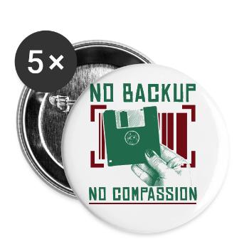 Funny Software Engineer - Buttons large 2.2''/56 mm (5-pack) - white - Front