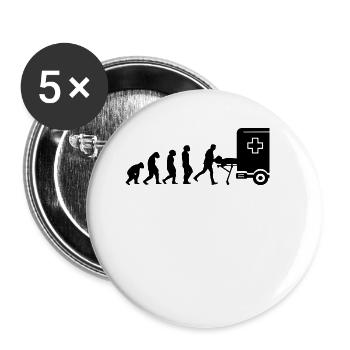 Ambulancier paramédical d’urgence Ambulancier paramédical - Lot de 5 grands badges (56 mm) - blanc - Devant