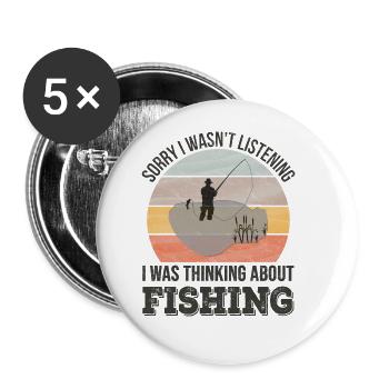 Sorry I wasn't listening, I was thinking Fishing - Buttons large 2.2''/56 mm (5-pack) - white - Front