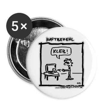 Haftbefehl - Buttons groß 56 mm (5er Pack) - Weiß - Vorne