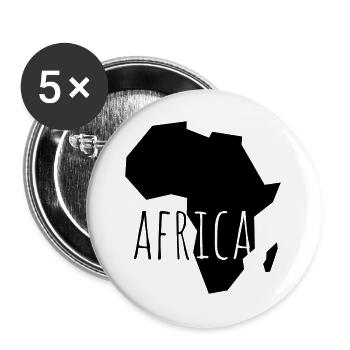 africa - Buttons large 2.2''/56 mm (5-pack) - white - Front