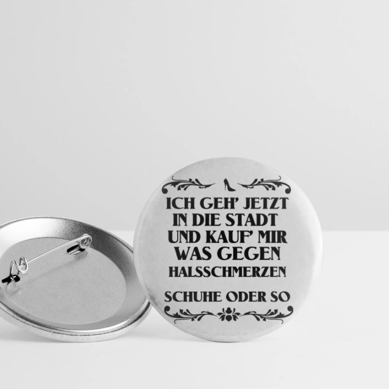 Schuhe oder so Buttons groß 56 mm (5er Pack)