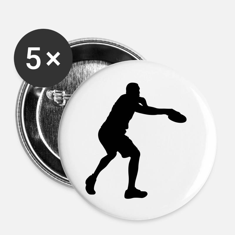 discgolf - Buttons large 2.2''/56 mm (5-pack) - white