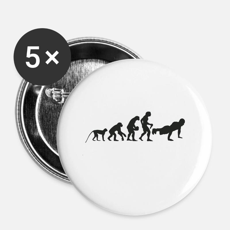 Evolution Fitness - Buttons large 2.2''/56 mm (5-pack) - white