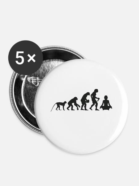 Evolution Yoga - Buttons groß 56 mm (5er Pack) - Weiß