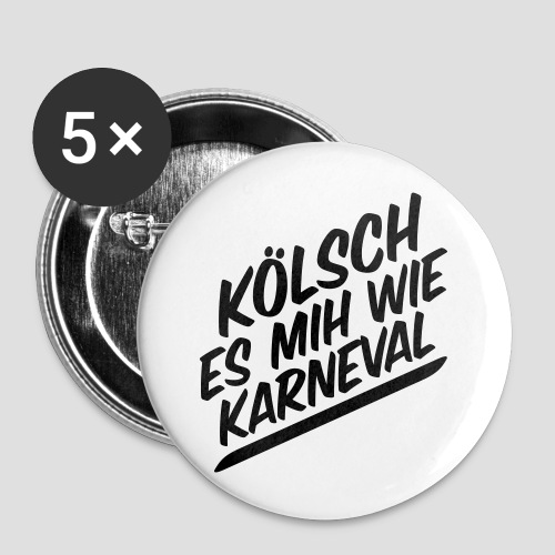 daeHoot Karneval - Buttons groß 56 mm (5er Pack)