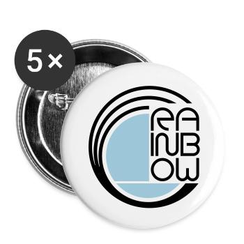 rainbow_f2 - Buttons large 2.2''/56 mm (5-pack) - white - Front