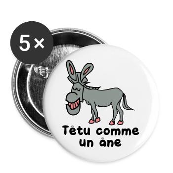 überempfindlich - Buttons groß 56 mm (5er Pack) - Weiß - Vorne