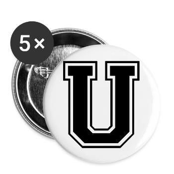 u - Buttons large 2.2''/56 mm (5-pack) - white - Front