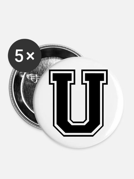 u - Buttons groß 56 mm (5er Pack) - Weiß