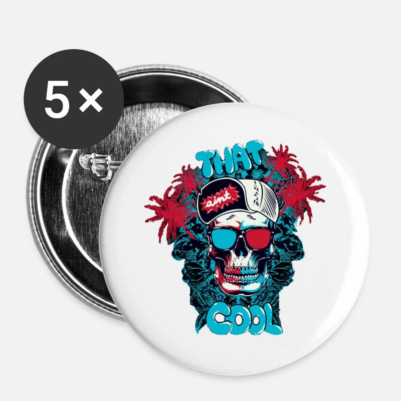 That's cool - Buttons large 2.2''/56 mm (5-pack) - white