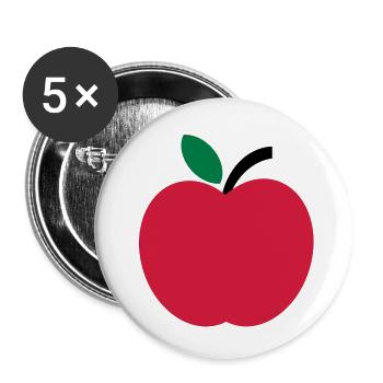apple - Buttons large 2.2''/56 mm (5-pack) - white - Front