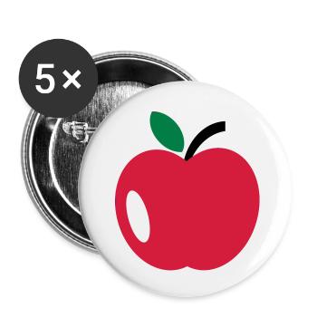apple - Buttons large 2.2''/56 mm (5-pack) - white - Front