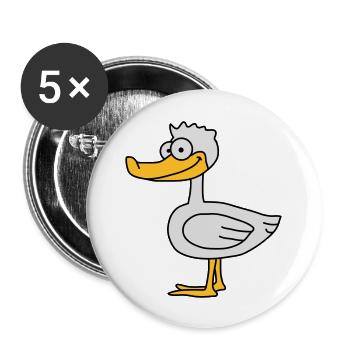 Duck - Buttons large 2.2''/56 mm (5-pack) - white - Front