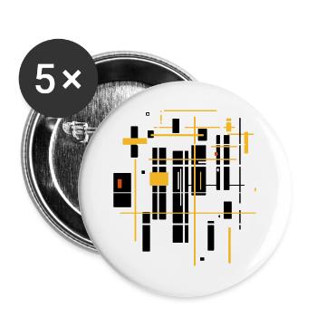 Architektur minimal Landschaft - Buttons groß 56 mm (5er Pack) - Weiß - Vorne
