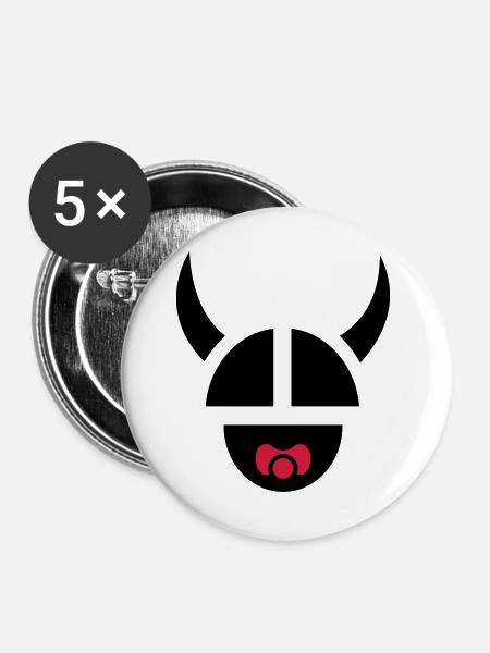 Viking Child - Buttons large 2.2''/56 mm (5-pack) - white