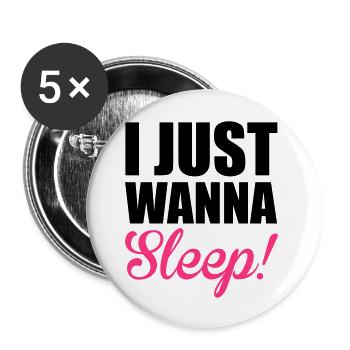 Sleep - Buttons large 2.2''/56 mm (5-pack) - white - Front