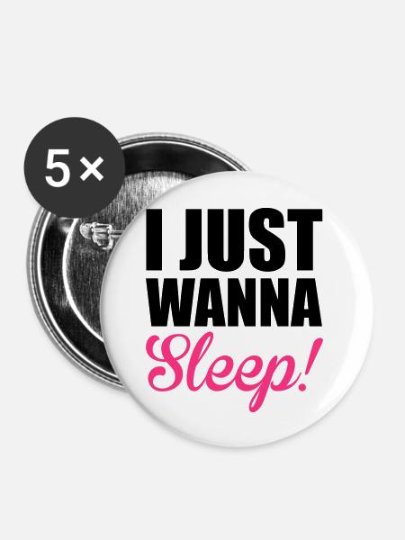 Sleep - Buttons groß 56 mm (5er Pack) - Weiß