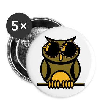 OWL sunglasses - Buttons large 2.2''/56 mm (5-pack) - white - Front