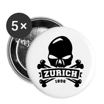 Zürich - Züri isch ois - 1896 - Buttons large 2.2''/56 mm (5-pack) - white - Front