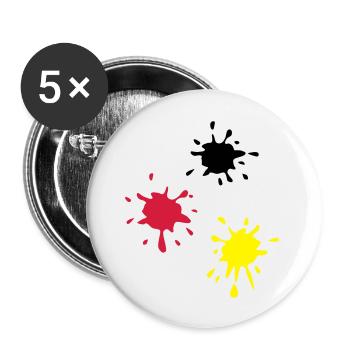Art, paint (super cheap!) - Lot de 5 grands badges (56 mm) - blanc - Devant